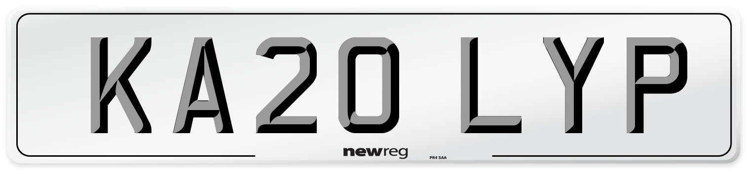 KA20 LYP Number Plate from New Reg